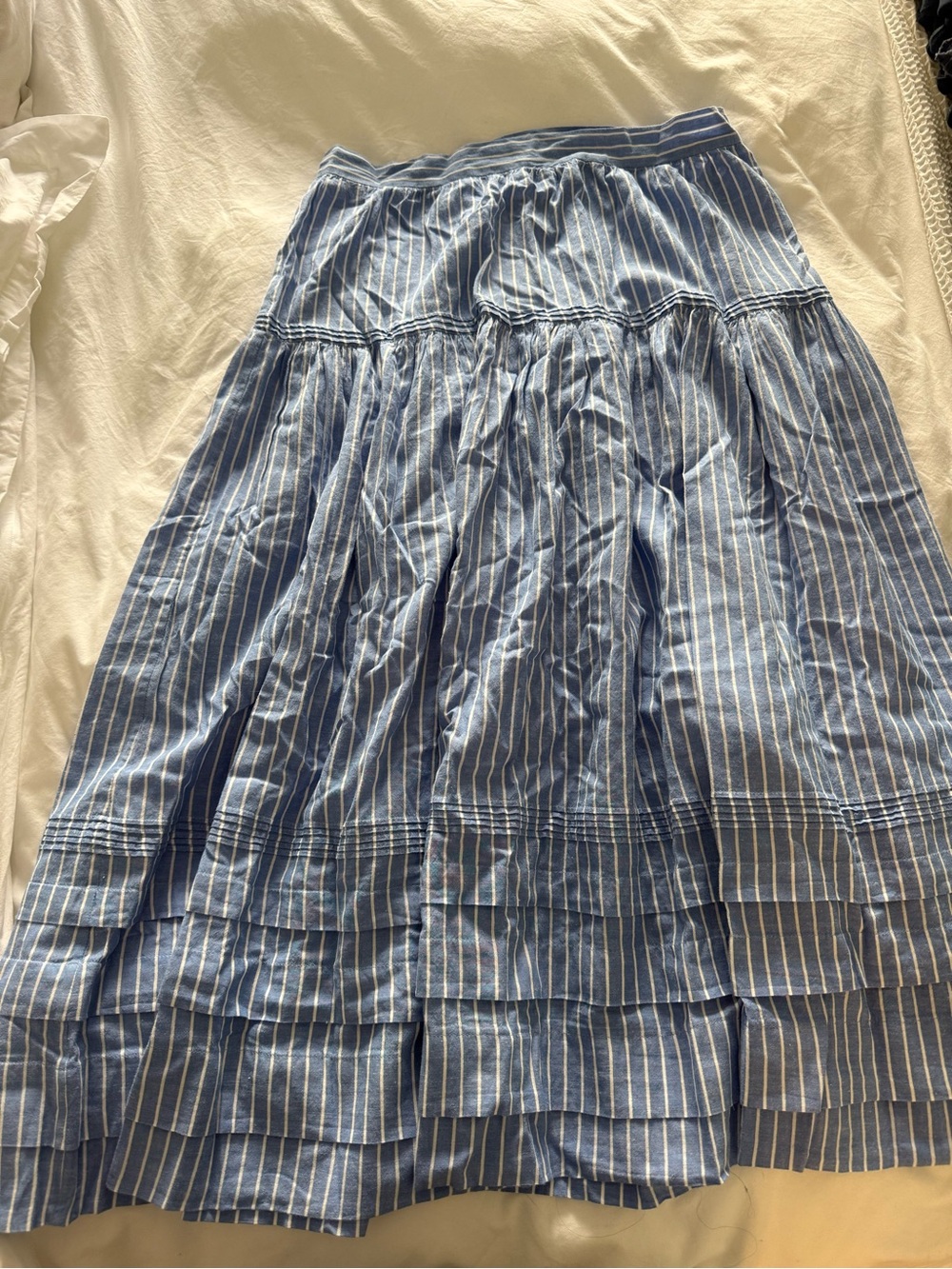 NWT Doen Sebastiane skirt in blue stripe! - Picture 2 of 6